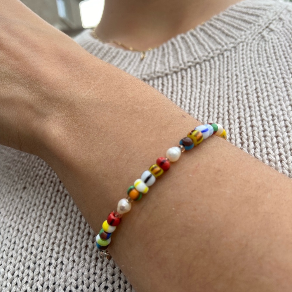 Multicolor pearl bracelet - Picture 3 of 3